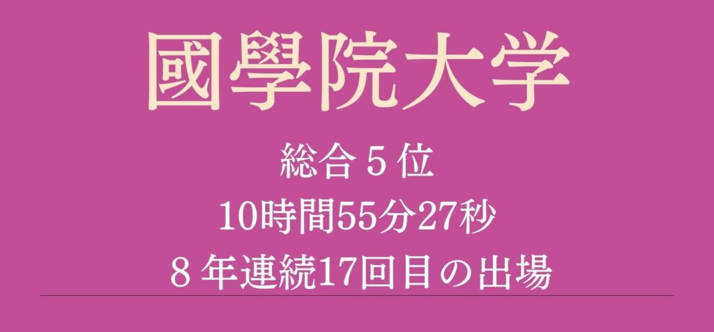 箱根駅伝2024國學院大学の選手のマイブーム